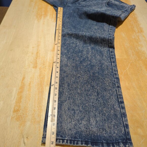 Levis Mens 569 Light Blue Acid Wash Relaxed Straight Fit Jeans W 40 L 30 - Picture 12 of 14